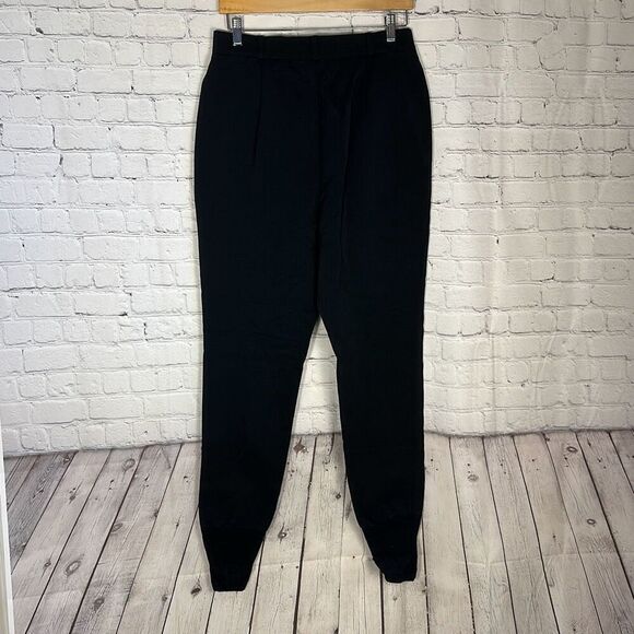 Escada Sport Vintage Wool Blend High Waist Black Stirrup Pants size 42 Germany - Picture 7 of 10